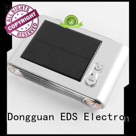 Solar powered vehicle air freshener for dust removal EDS-7007
